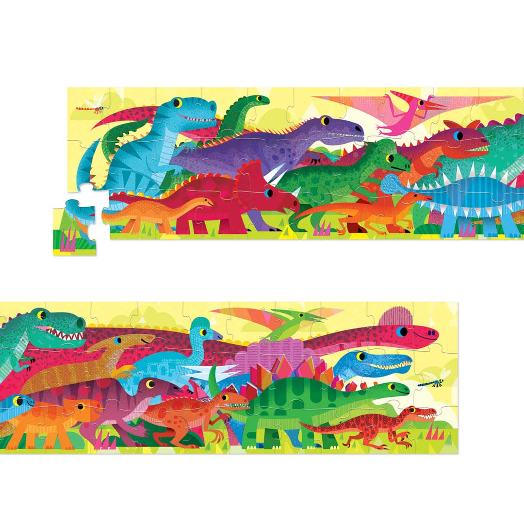 Crocodile Creek Extra långt pussel Dino (30 bitar, 183cm högt)