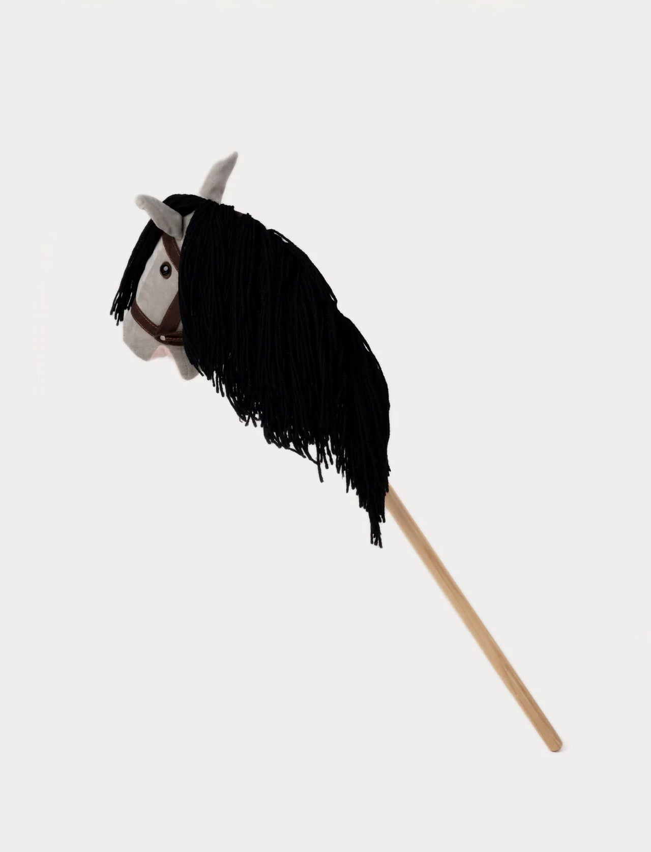 Teddykompaniet Käpphäst Grå med Tyglar 80cm