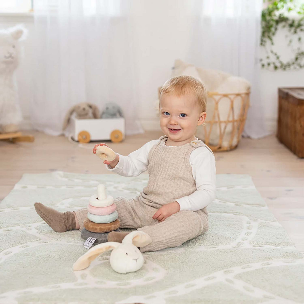 Teddykompaniet Diinglisar Stapelleksak Kanin 24cm