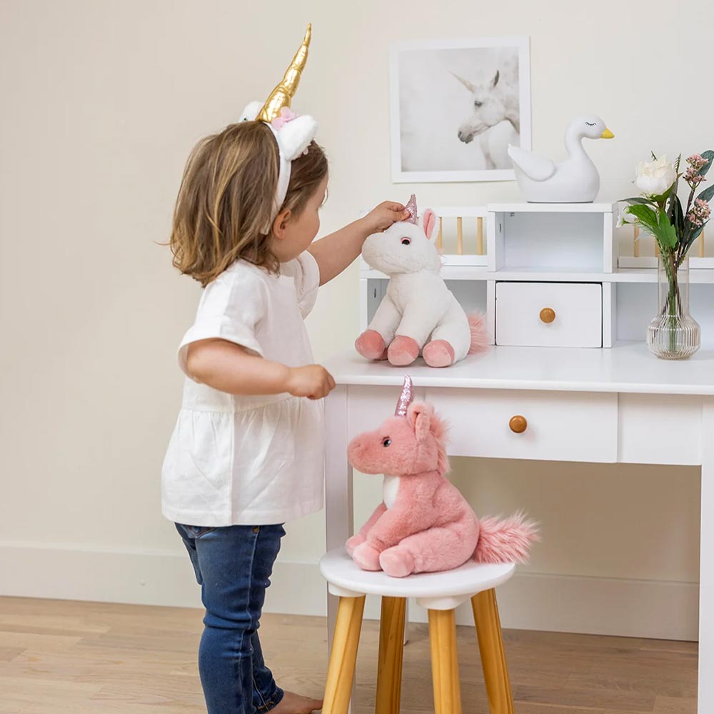 Teddykompaniet Gosedjur Enhörning Rosa 25cm