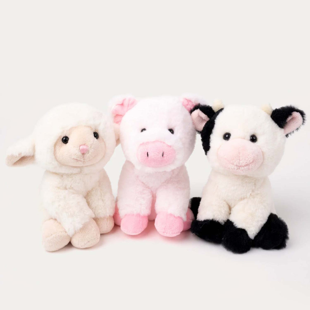 Teddykompaniet Gosedjur Teddy Farm Sittande ko 18cm