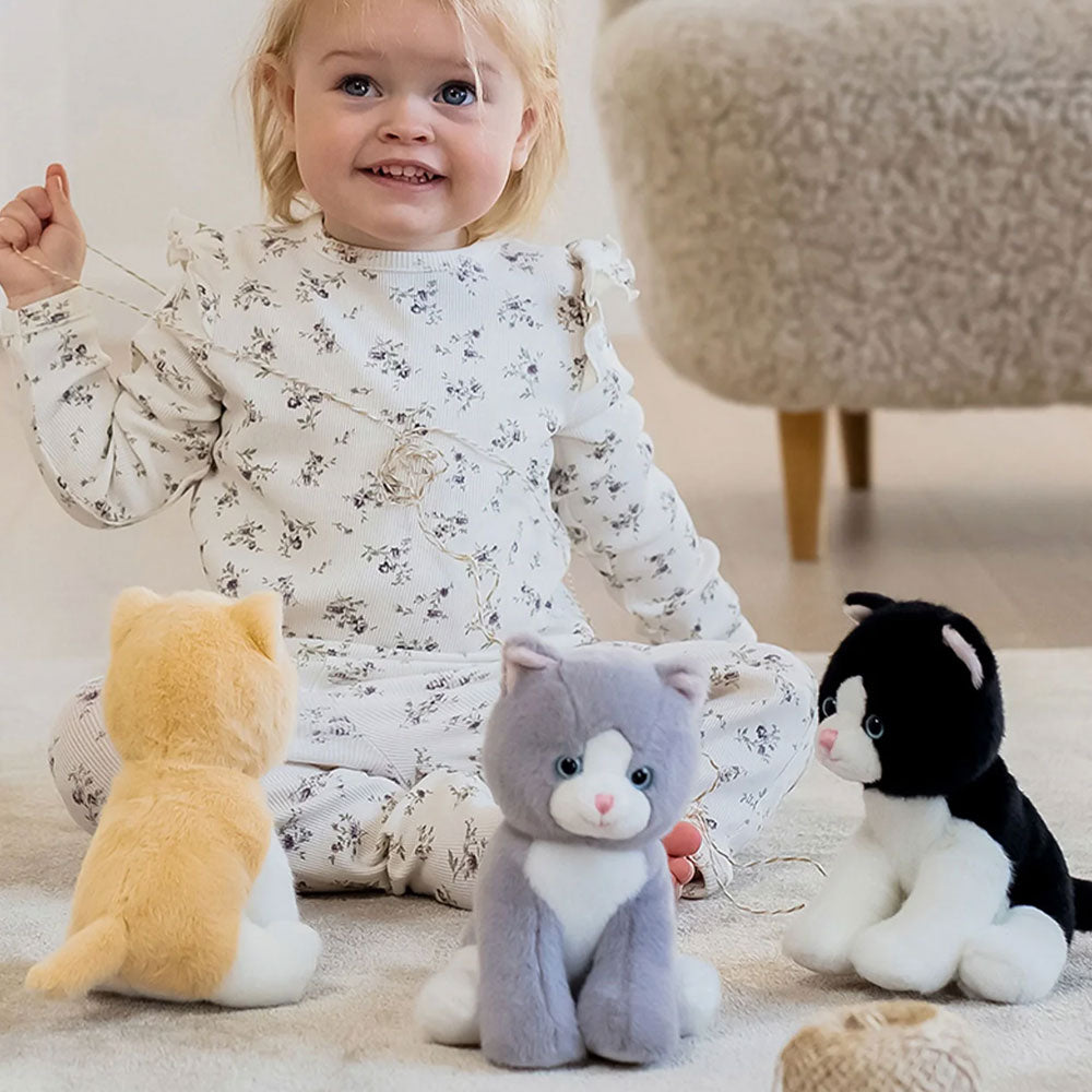 Teddykompaniet Gosedjur Kattunge Grå 18cm