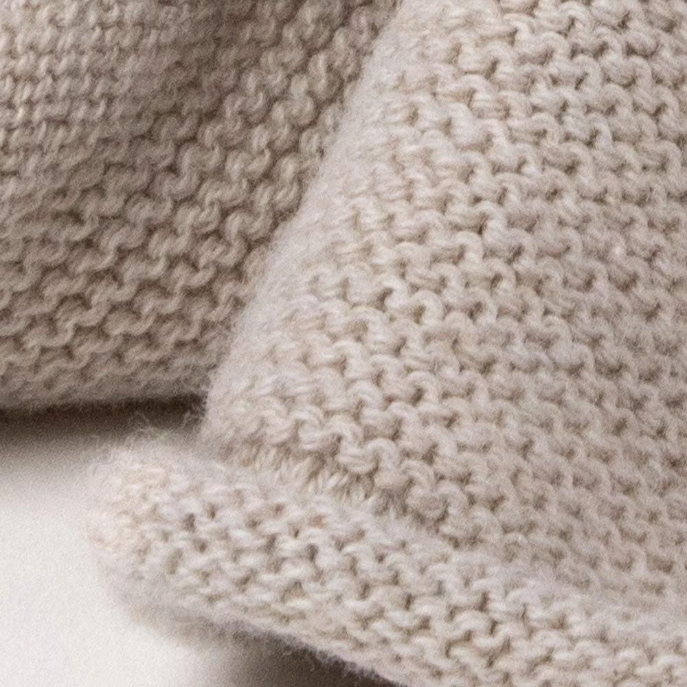 Teddykompaniet Teddy Organic Snuttefilt Hund Beige Stickad 24cm