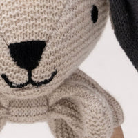 Thumbnail for Teddykompaniet Teddy Organic Skallra Hund Beige Stickad 14cm