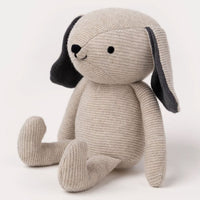 Thumbnail for Teddykompaniet Teddy Organic Gosedjur Hund Beige Stickad 20cm