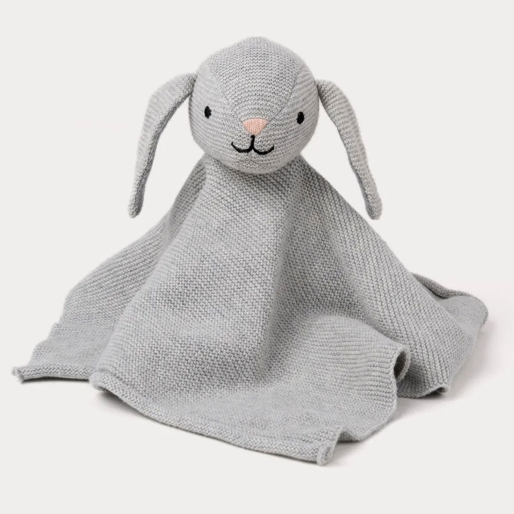 Teddykompaniet Teddy Organic Snuttefilt Kanin Grå Stickad 24cm