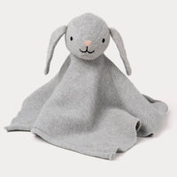 Thumbnail for Teddykompaniet Teddy Organic Snuttefilt Kanin Grå Stickad 24cm