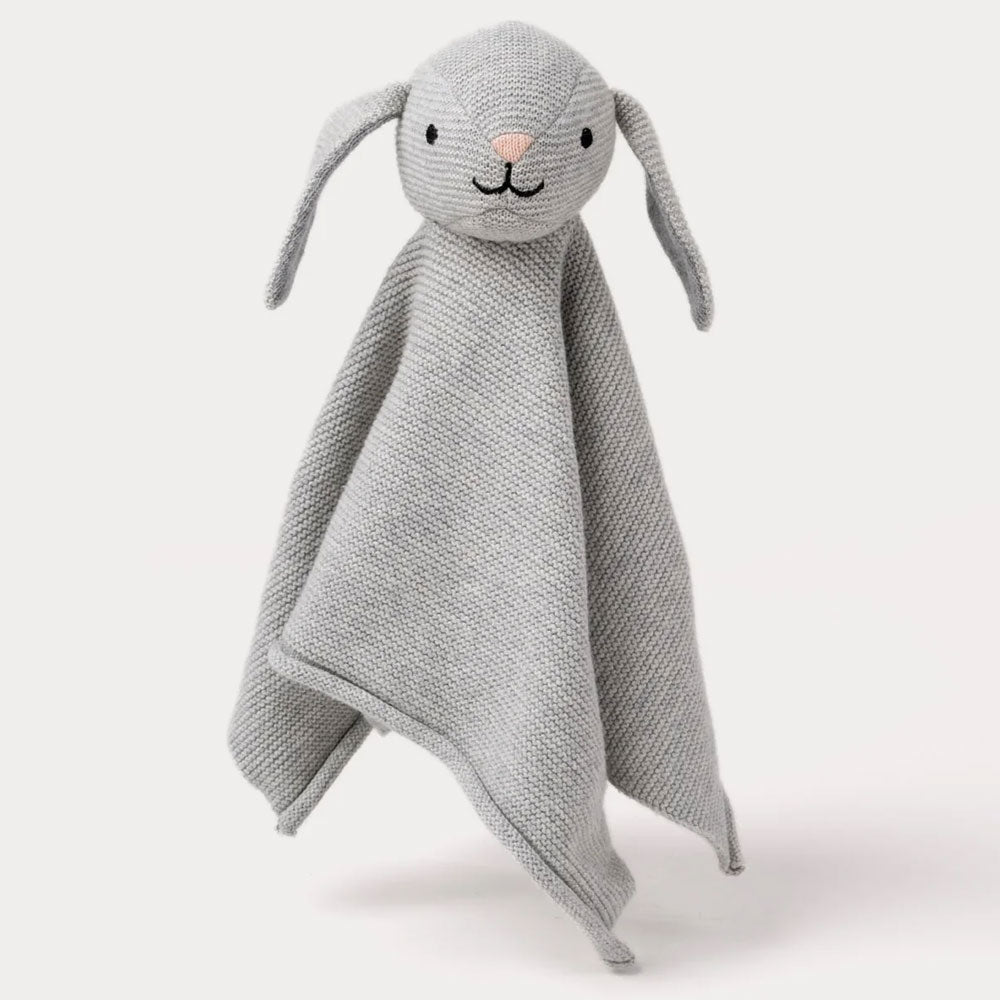 Teddykompaniet Teddy Organic Snuttefilt Kanin Grå Stickad 24cm