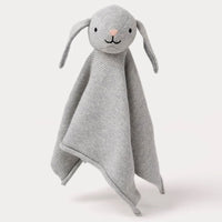 Thumbnail for Teddykompaniet Teddy Organic Snuttefilt Kanin Grå Stickad 24cm