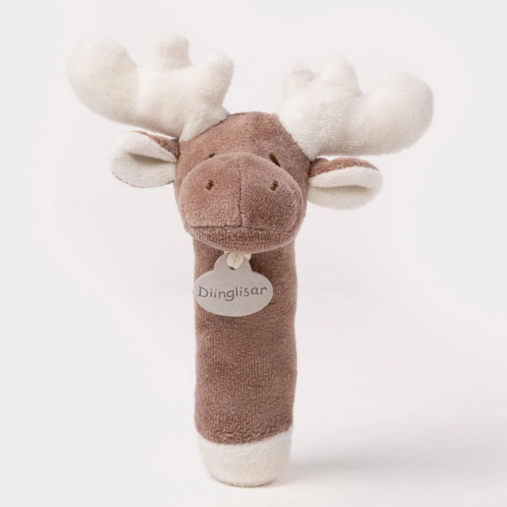 Teddykompaniet Diinglisar Organic Skallra Älg 18cm