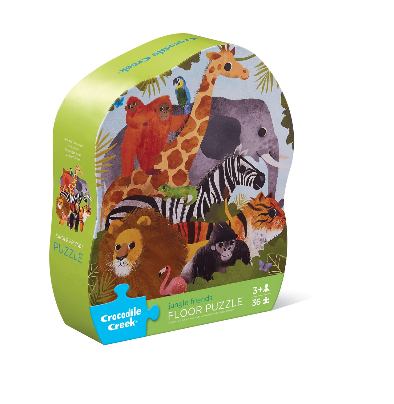 Crocodile Creek Golvpussel Jungle Friends (36 bitar)