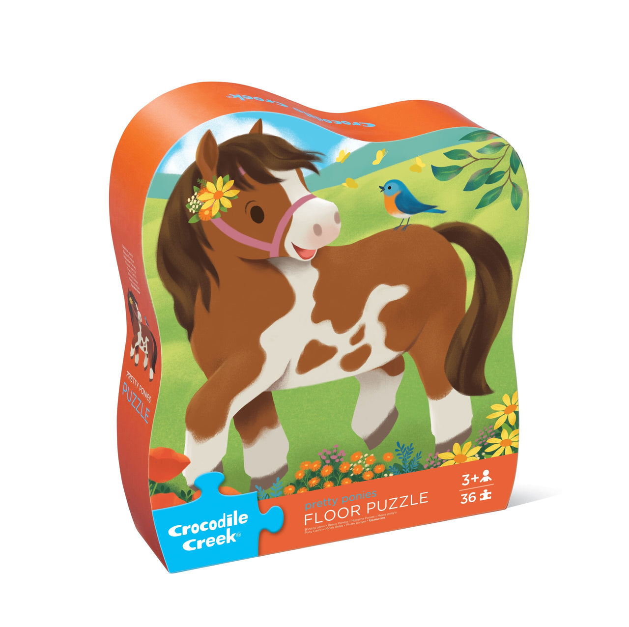 Crocodile Creek Golvpussel Pretty Ponies (36 bitar)