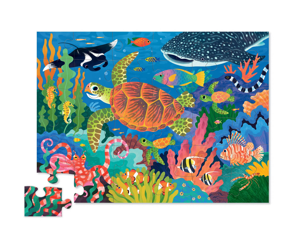 Crocodile Creek Golvpussel Sea Turtle (36 bitar)