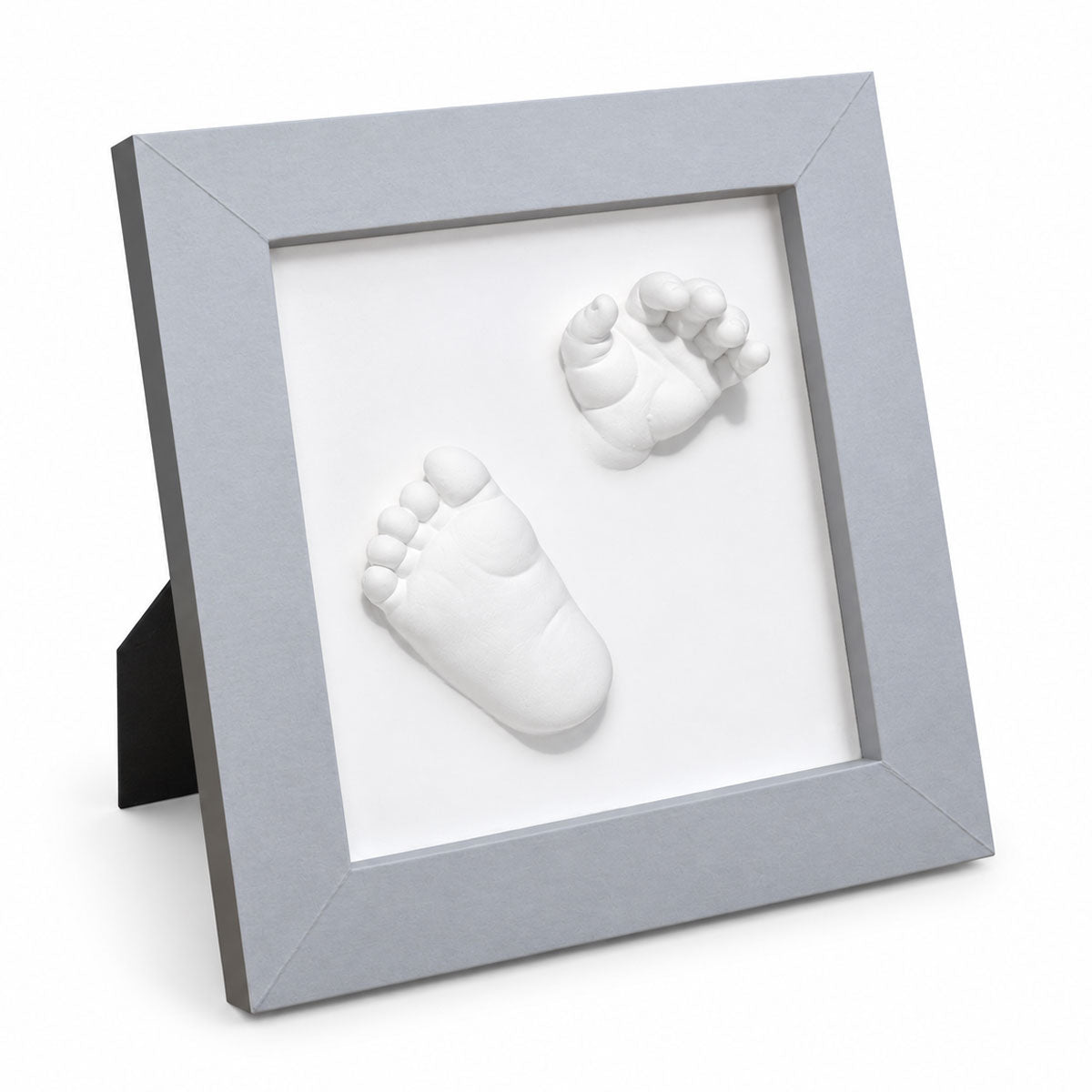 Dooky Hånd- & Fodaftryk 3D med sølvramme (23x23cm)