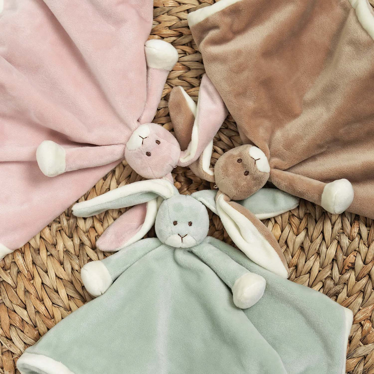 Teddykompaniet Diinglisar Snuttefilt Kanin Lindblomsgrön