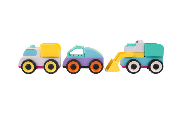 Playgro Fordon Bygg och Kör Mix’n Match +12m