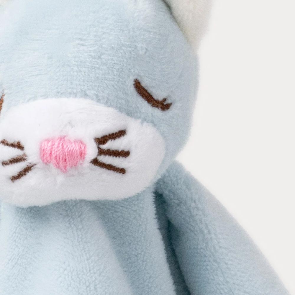 Teddykompaniet Diinglisar Snuttefilt Katt Babyblå