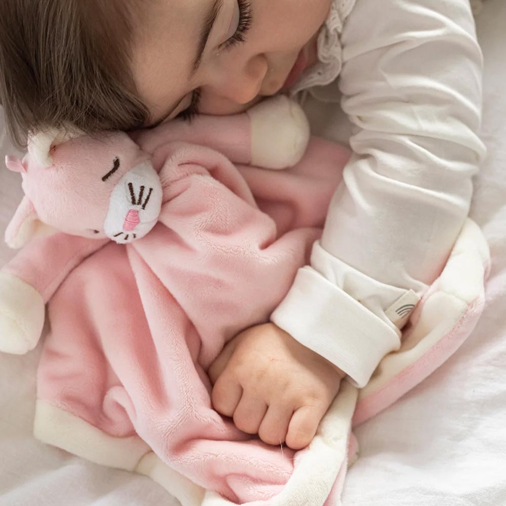 Teddykompaniet Diinglisar Snuttefilt Katt Babyrosa