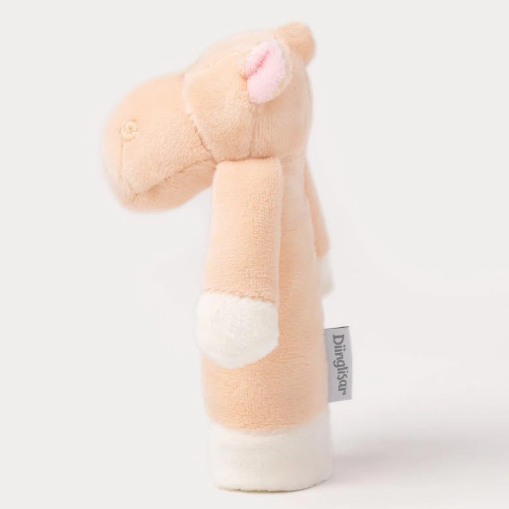 Teddykompaniet Diinglisar Skallra Flodhäst Aprikos