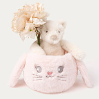 Thumbnail for Teddykompaniet Kaninkorg Rosa med handtag