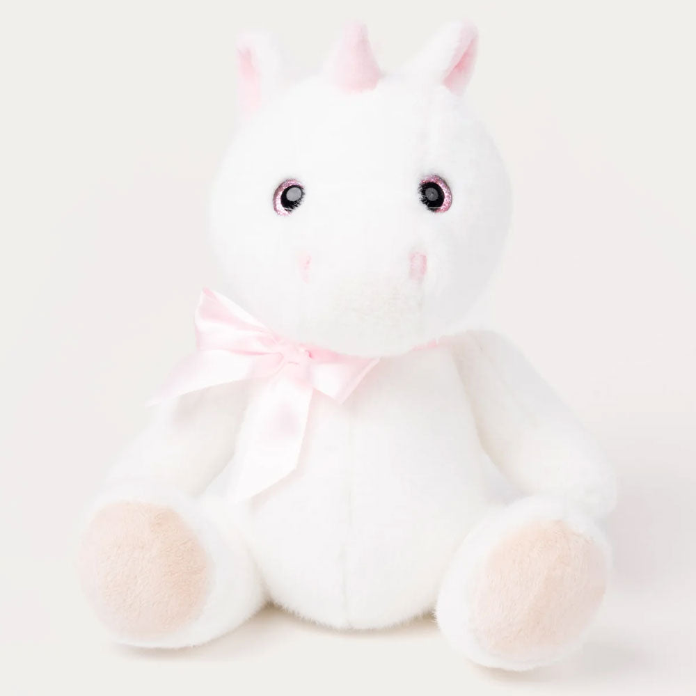 Teddykompaniet Gosedjur Enhörning Elsie Vit 20cm