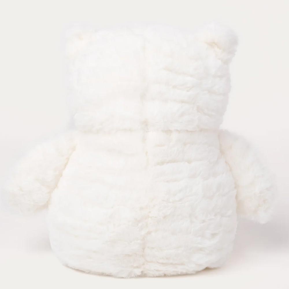 Teddykompaniet Gosedjur Teddy Heaters Uggla med vågig päls Vit 35cm