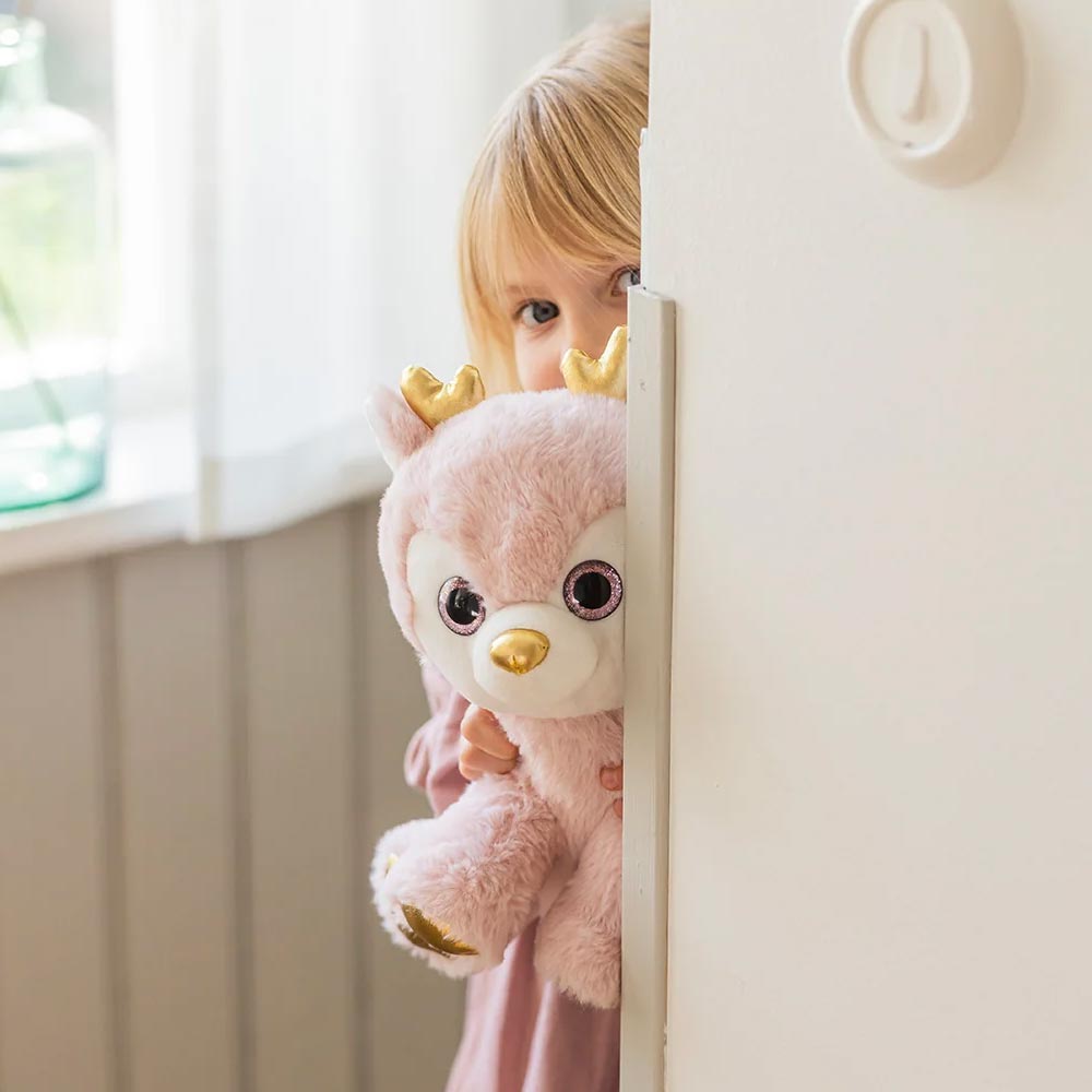 Teddykompaniet Gosedjur Rådjur Ronja Rosa 25cm