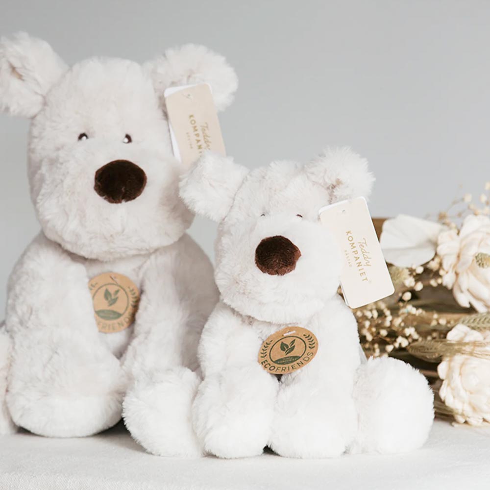 Teddykompaniet Gosedjur Teddy Mocca Hund Grå Liten 22cm