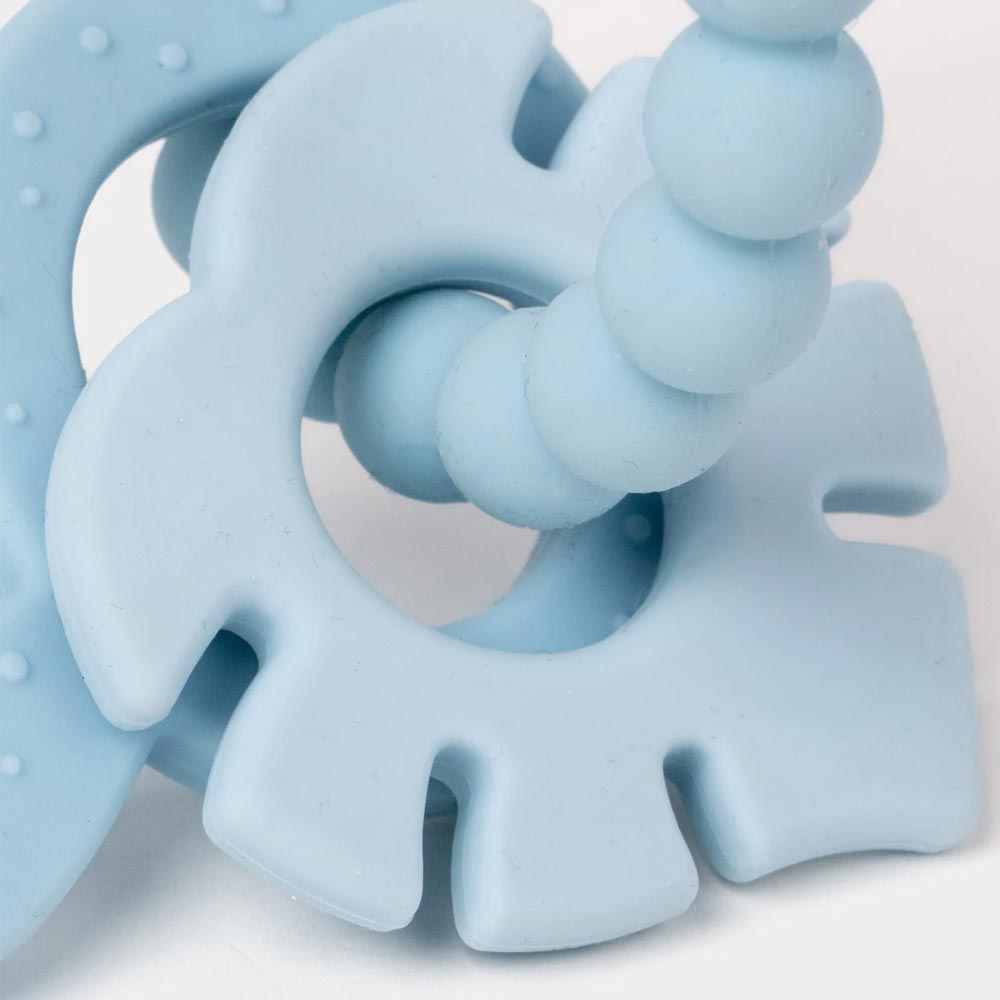 Teddykompaniet Bitring i silikon & trä Teal