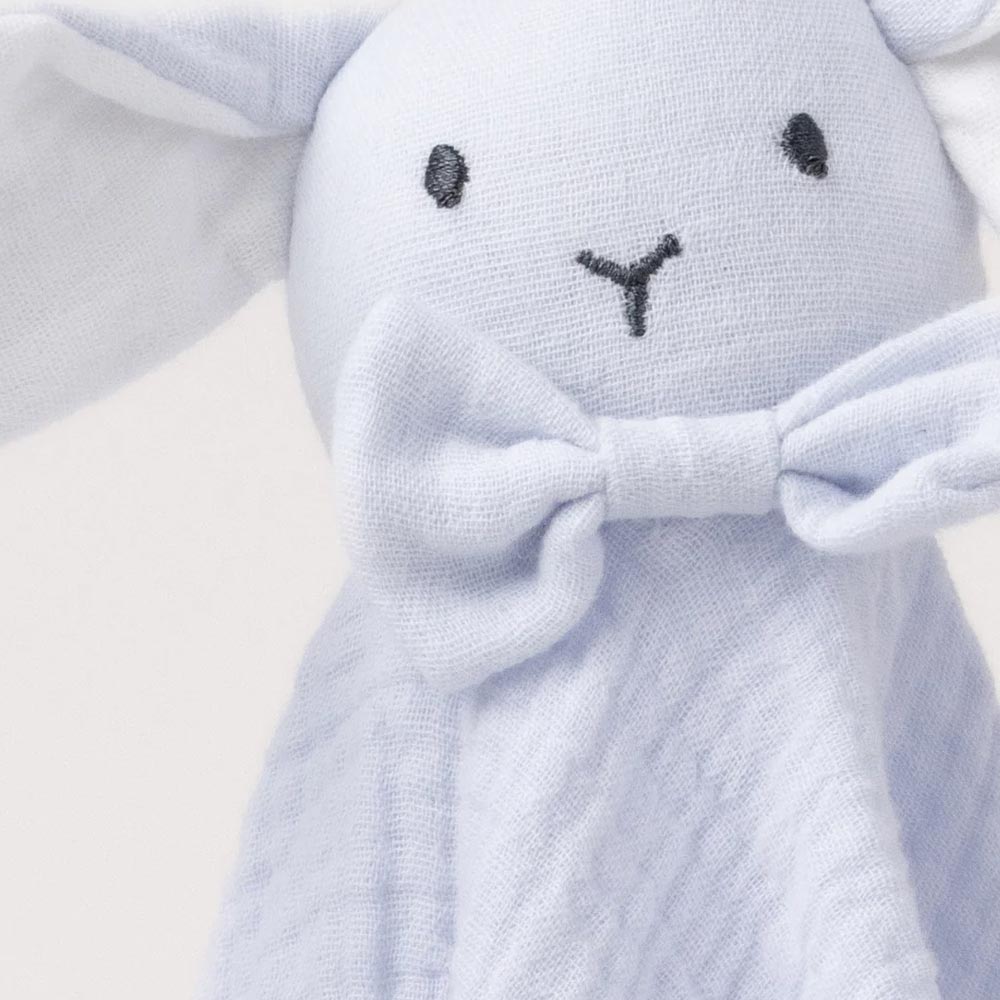 Teddykompaniet Diinglisar Snuttefilt Kanin Muslin Babyblå