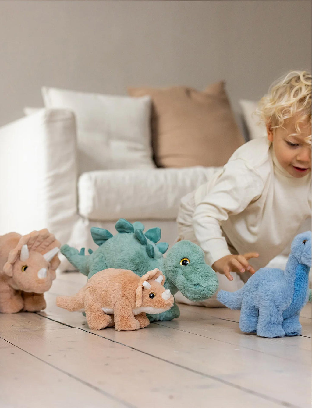 Teddykompaniet Gosedjur Dino Triceratops 25cm