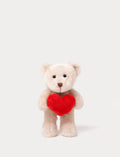 Teddykompaniet Gosedjur Nalle med hjärta Theo Beige 20cm