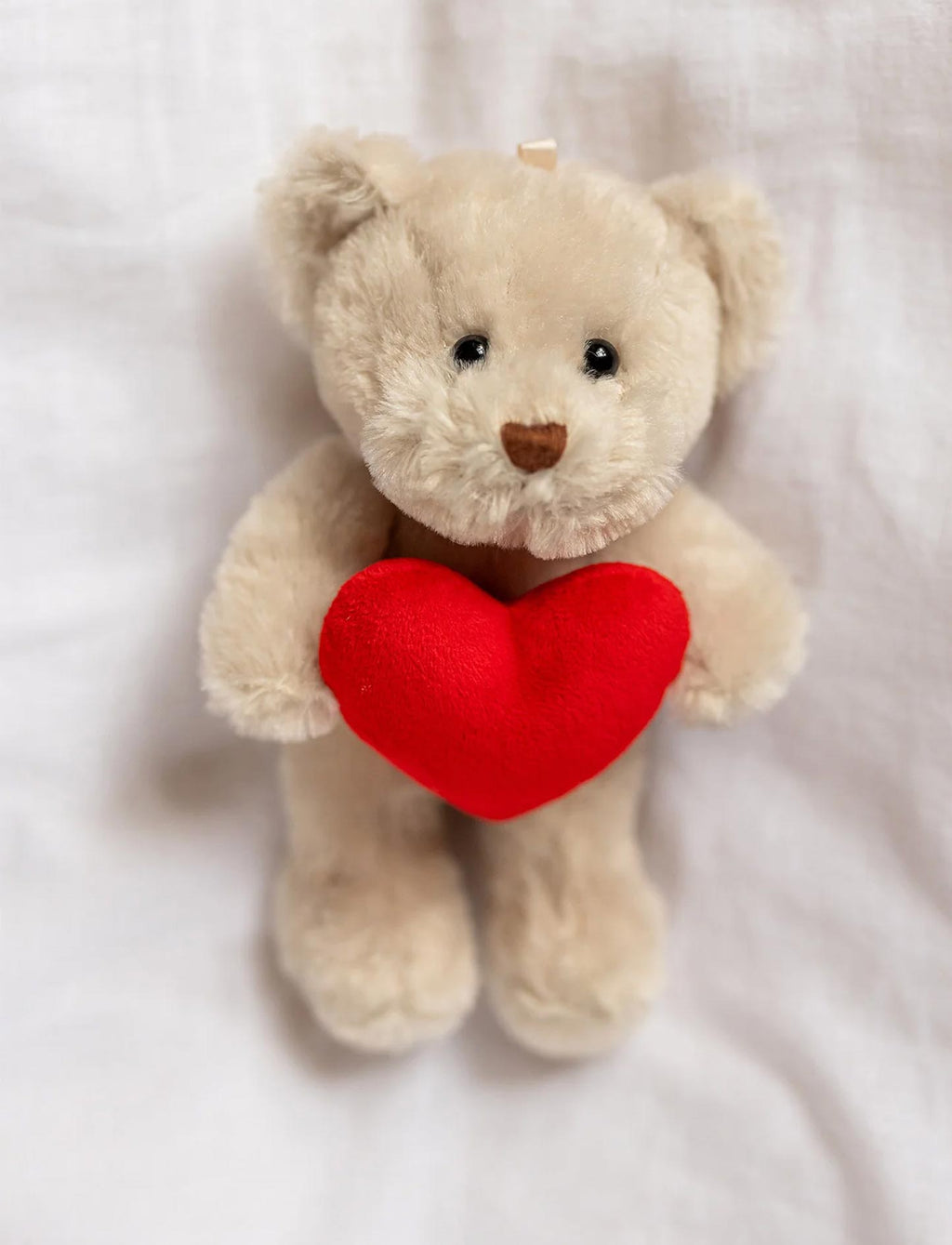 Teddykompaniet Gosedjur Nalle med hjärta Theo Beige 20cm