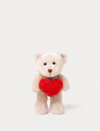 Thumbnail for Teddykompaniet Gosedjur Nalle med hjärta Theo Beige 20cm