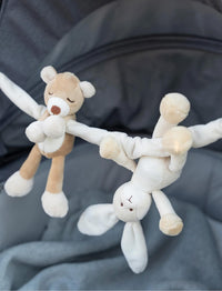 Thumbnail for Teddykompaniet Diinglisar Vagnhänge Kanin & Nalle 40cm