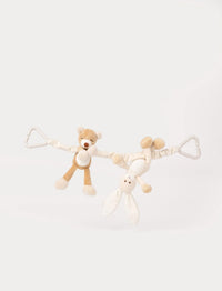 Thumbnail for Teddykompaniet Diinglisar Vagnhänge Kanin & Nalle 40cm