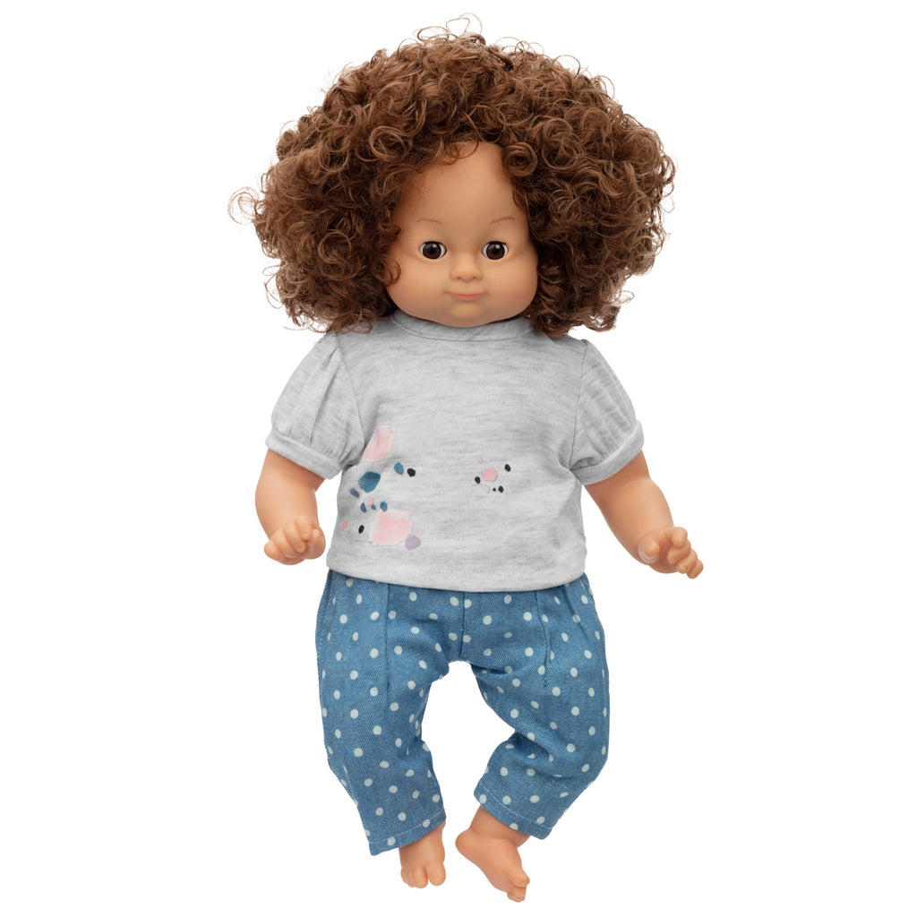 Skrållan Dukketøj: Jeans & T-shirt (36-40cm)