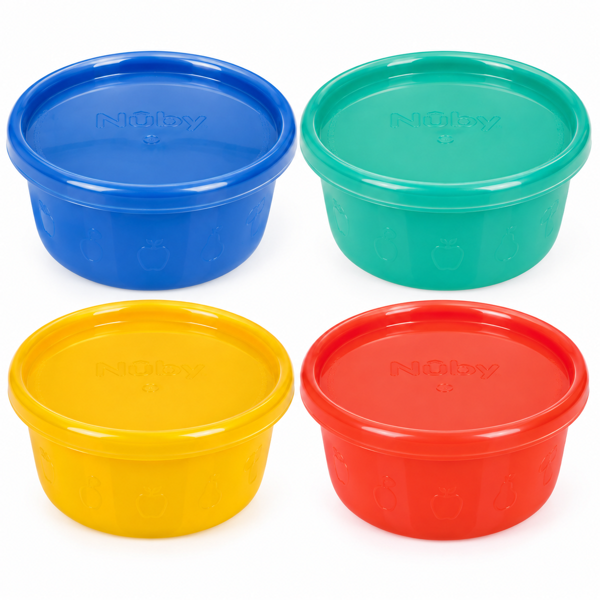 Nuby snacksæt +3m (4-pak, 40ml)