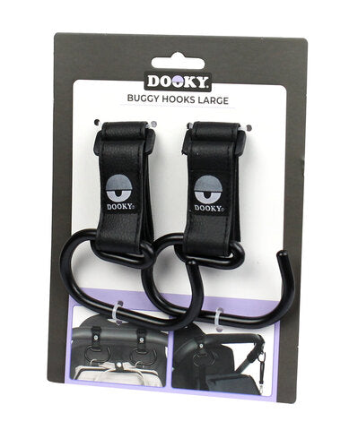 Dooky Buggy Barnvagnskrok Svart Large (2-pack)