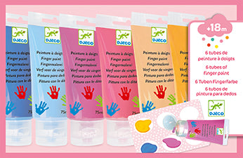 Djeco 6 fingerpaint´s tubes - Sweet