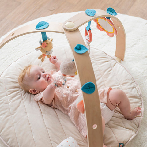 Nattou Babygym Med Träbågar Mila, Zoë & Lana