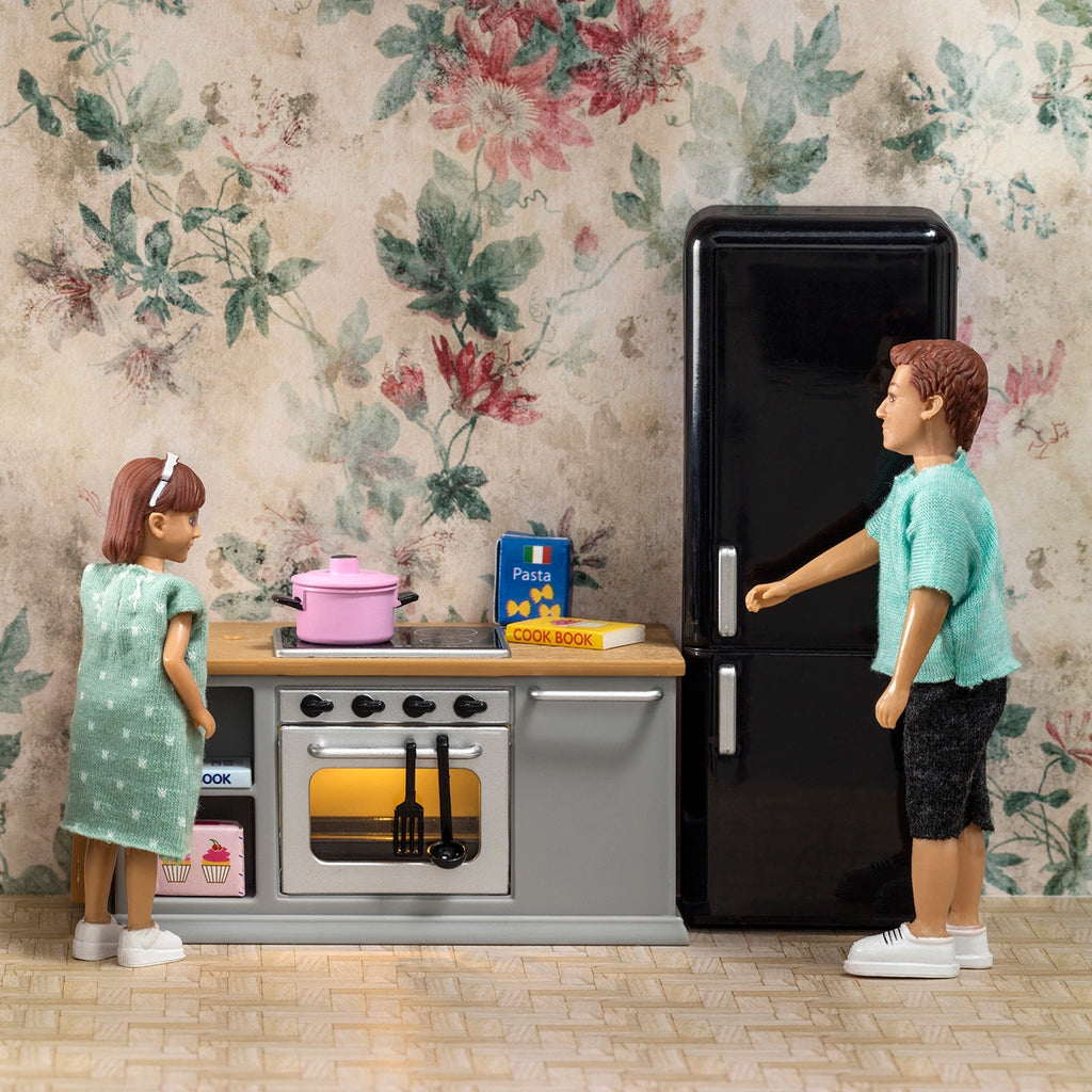 Lundby Dukkehusmøbler Komfur & Køleskabssæt Grå