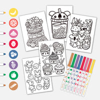 Thumbnail for Tiger Tribe Målarset med doftpennor Scented Colouring Fruity Cutie