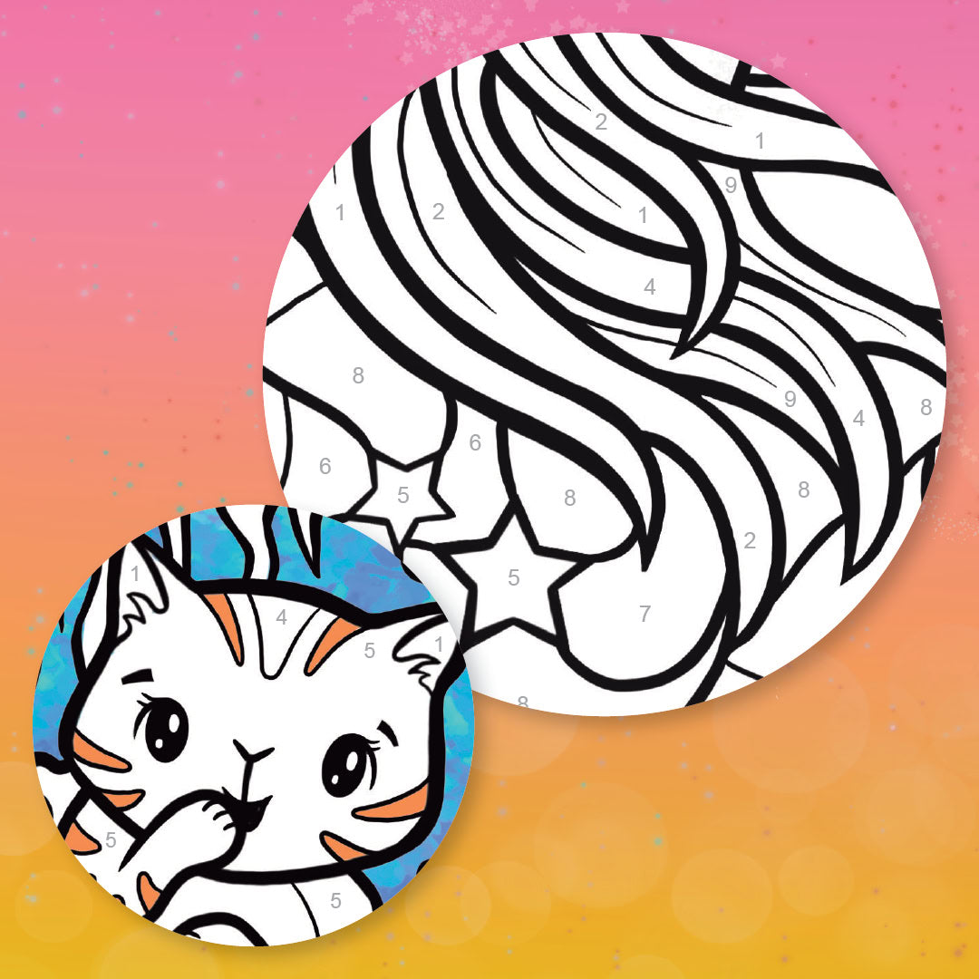 Tiger Tribe Målarset med 10 tuschpennor Unicorn Dreaming