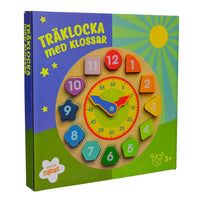 Thumbnail for Tildas Aktivitetsleksak Träklocka med klossar