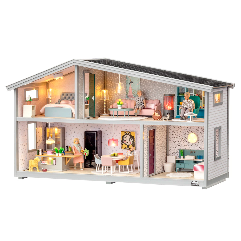 Lundby Dukkehus Life med 4 rum