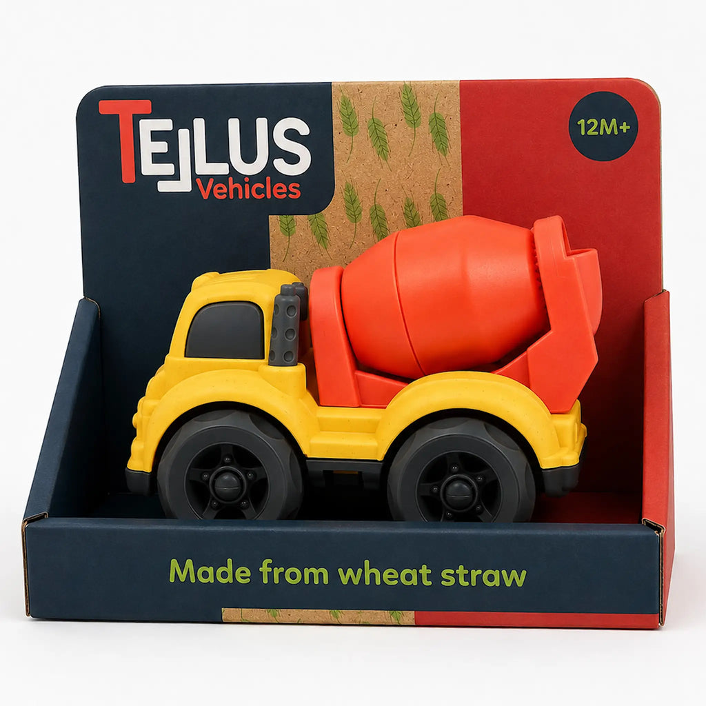 Tellus Cementbil i Bioplast med Friktion (10 cm)