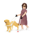 Lundby dukkehusdukke med blindestok & førerhund