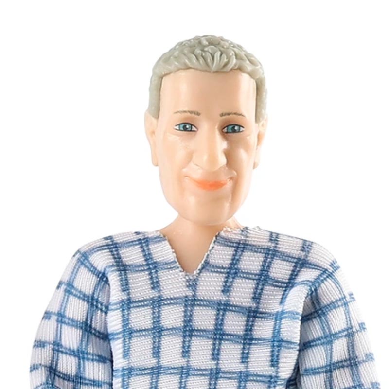 Lundby Dockhus Docka Charlie Äldre Man