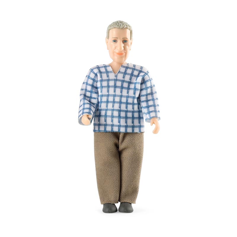 Lundby Dockhus Docka Charlie Äldre Man